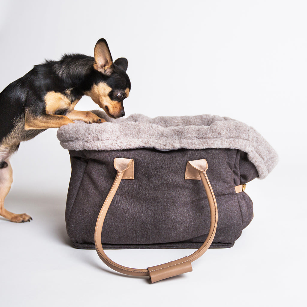 Cloud 7 DOG BAG CITY CARRIER HEATHER BROWN