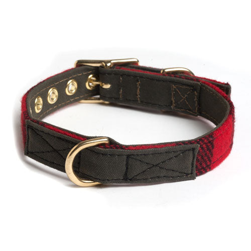 Found My Animal Buffalo Plaid Wool Cat & Dog Collar